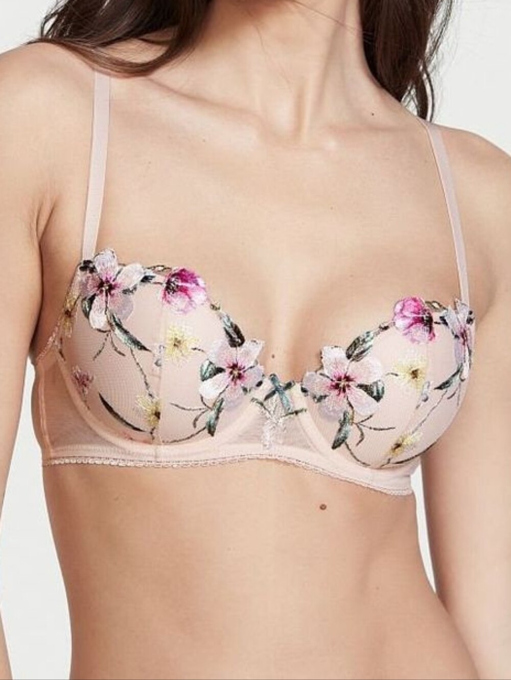 Victoria's Secret - Spring Bouquet Floral Embroidered Bra 🩷💐